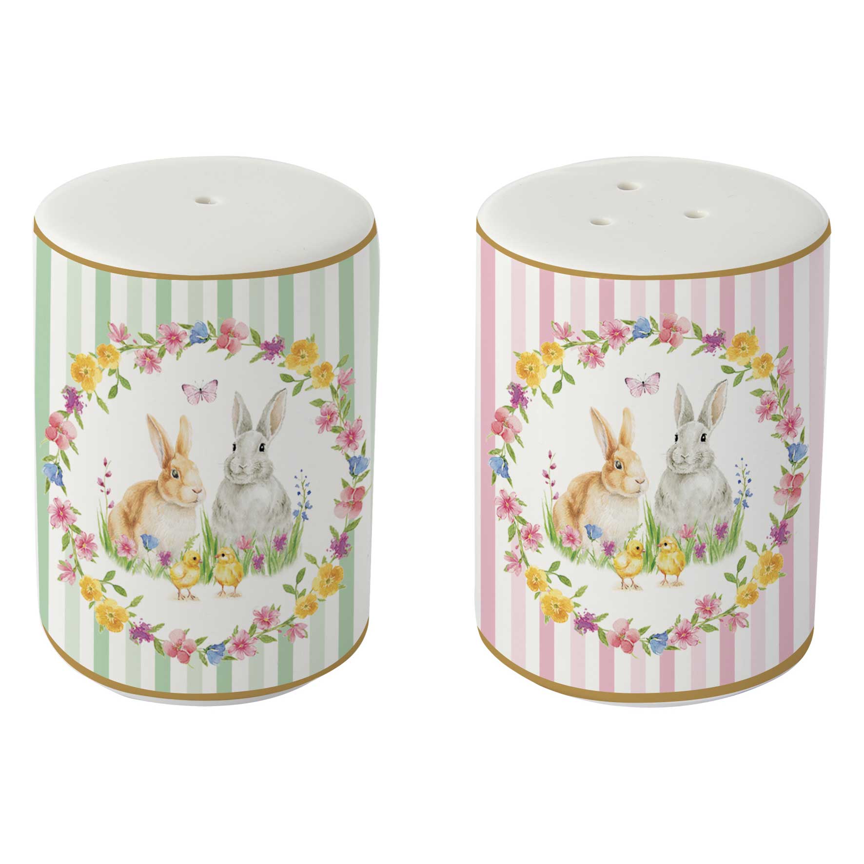 Sószóró, borsszóró Húsvéti nyuszis porcelán só- borszóró szett Happy Easter