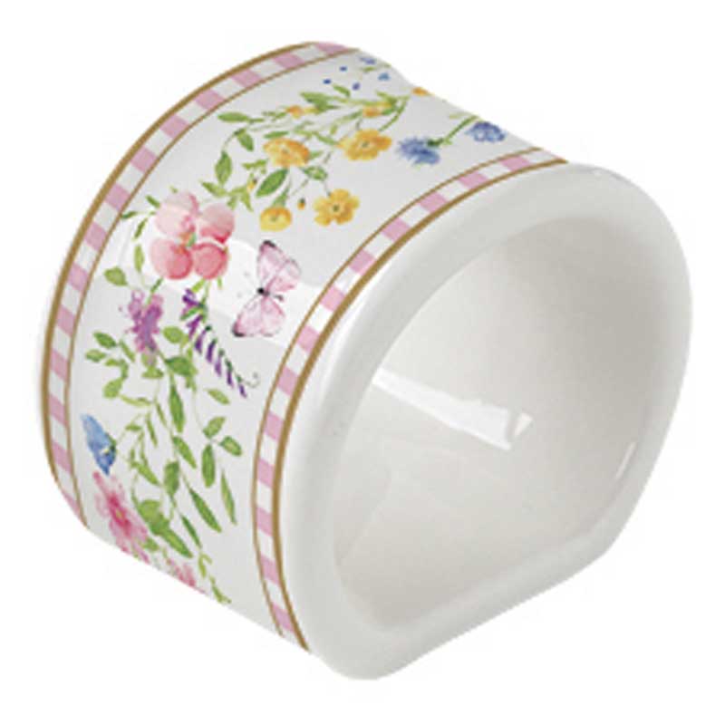Szalvétagyűrű Húsvéti nyuszis porcelán szalvétagyűrű 4 db Happy Easter