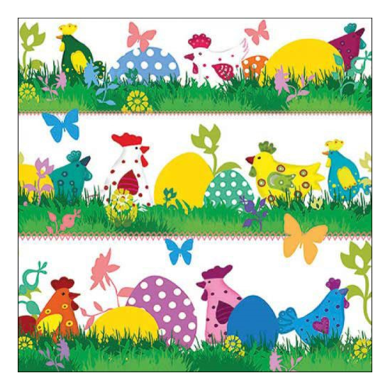 Szalvéta Húsvéti szalvéta 33x33 cm 20 db Funny Chicks