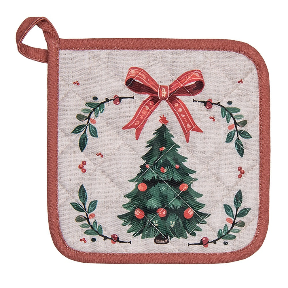 Karácsonyi Edényalátét 20x20 pamut Traditional Christmas Harmony