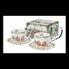 Karácsonyi Porcelán csésze 270 ml 2 személyes dobozban Christmas Village