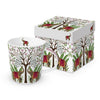 Bögre, csésze Indiai stílusú elefántos porcelán bögre díszdobozban Elephants & Peacocks