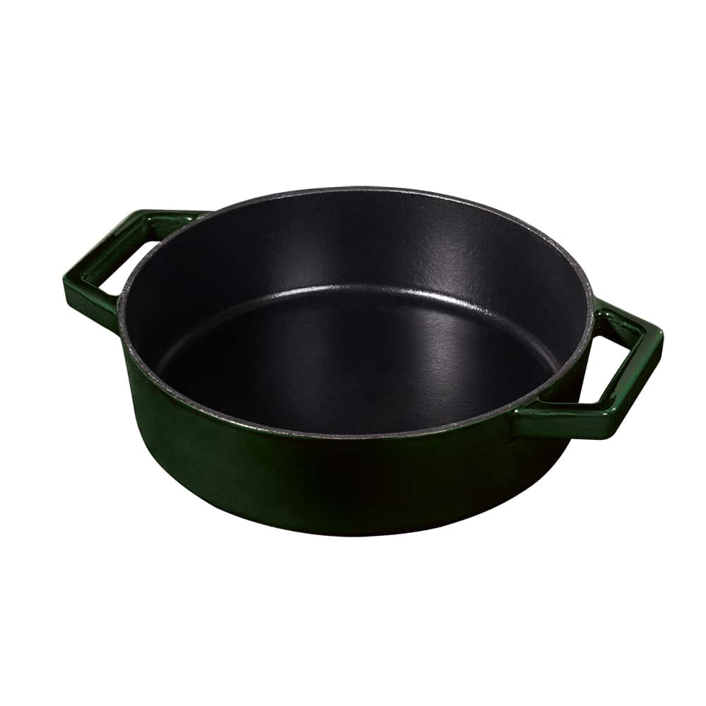 Indukciós öntöttvas alacsony lábas smaragdzöld Berlinger Haus Emerald Collection