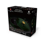 Indukciós öntöttvas alacsony lábas smaragdzöld Berlinger Haus Emerald Collection