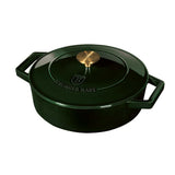 Indukciós öntöttvas alacsony lábas smaragdzöld Berlinger Haus Emerald Collection