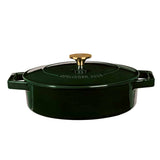 Indukciós öntöttvas alacsony lábas smaragdzöld Berlinger Haus Emerald Collection