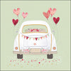 Szalvéta Just married esküvői papírszalvéta 33x33 cm 20 db-os