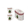 Bögre Karácsonyfás porcelán bögre 380 ml 2 db szett