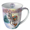 Bögre Karácsonyi csacsis porcelán bögre