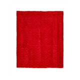 Poliészter piros jacquard pléd 130x160 cm