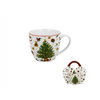 Bögre, csésze Karácsonyi fenyőfás bögre 460 ml díszcsomagolásban Christmas Tree