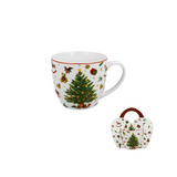 Bögre, csésze Karácsonyi fenyőfás bögre 460 ml díszcsomagolásban Christmas Tree