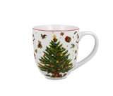 Bögre, csésze Karácsonyi fenyőfás jumbo 1 literes bögre díszdobozban Christmas Tree
