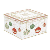 Tányér, étkészlet Karácsonyi gömbökkel díszített porcelán kávés csésze 2 db szett díszdobozban Christmas Eve