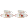 Tányér, étkészlet Karácsonyi gömbökkel díszített porcelán kávés csésze 2 db szett díszdobozban Christmas Eve