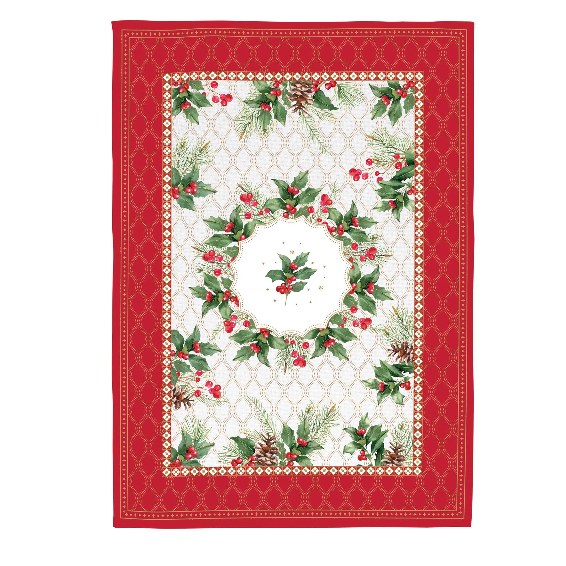 Evőeszköz Karácsonyi Konyharuha szett 2 db-os pamut Christmas Berries