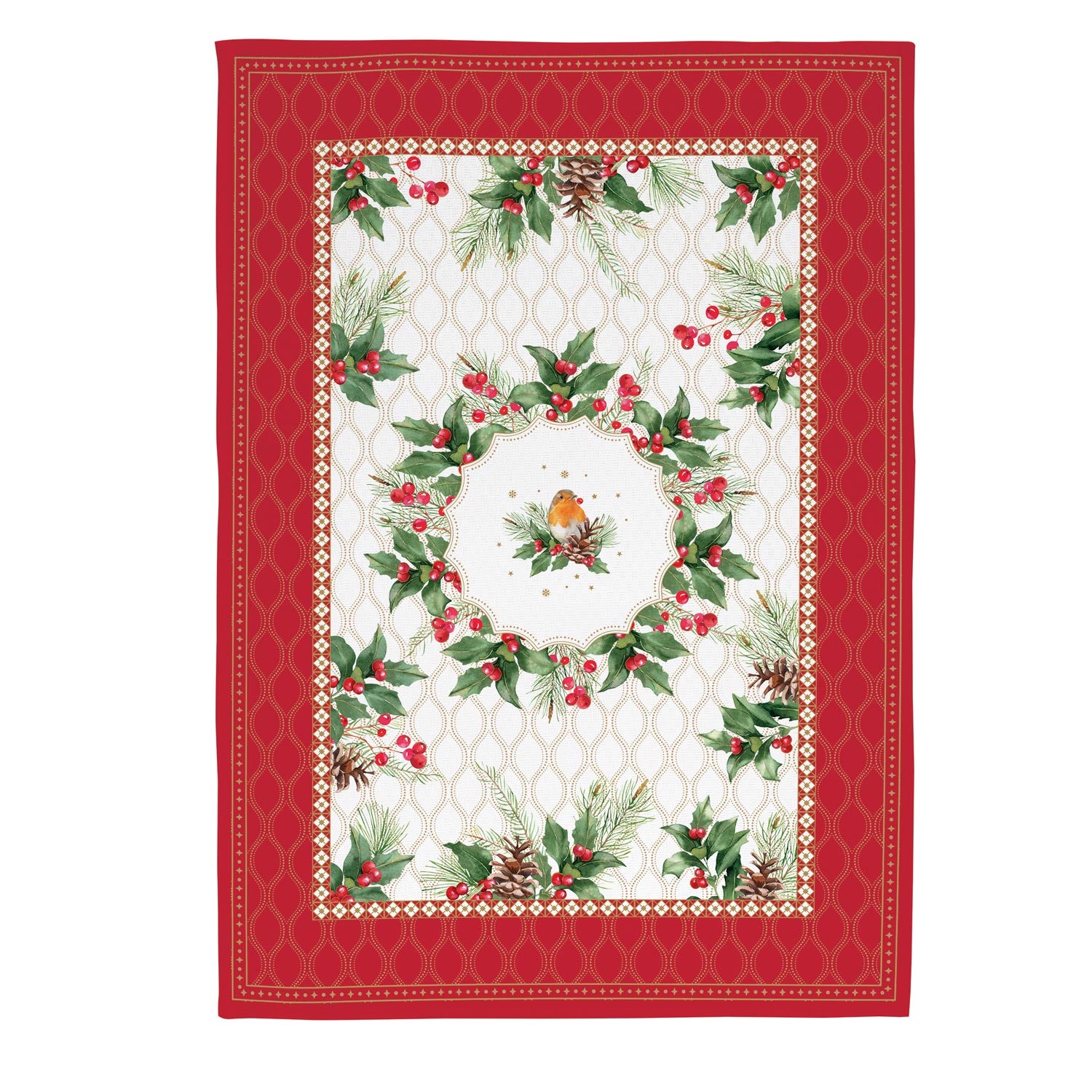 Evőeszköz Karácsonyi Konyharuha szett 2 db-os pamut Christmas Berries