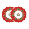 Edényalátét Karácsonyi Műanyag tányéralátét kerek 2db-os szett Christmas Berries