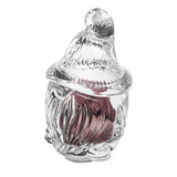 Karácsonyi orrmanó üveg bonbonier cukorka tároló - 15x9 cm