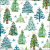 Szalvéta Karácsonyi papírszalvéta 33x33 cm Tree pattern green