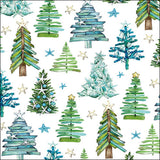 Szalvéta Karácsonyi papírszalvéta 33x33 cm Tree pattern green