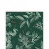 Szalvéta Karácsonyi papírszalvéta Leaves and berries 25x25 cm