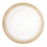 Tányér, étkészlet Karácsonyi porcelán 18 részes étkészlet fehér arany Festive
