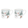 Bögre Karácsonyi porcelán bögre 2 db szett díszdobozban Chalet