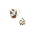 Bögre Karácsonyi porcelán bögre 360ml díszcsomagolásban Madarak