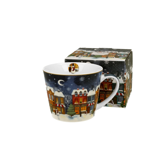 Bögre Karácsonyi porcelán bögre 610 ml dobozban Christmas City
