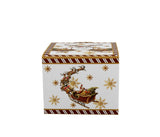 Bögre Karácsonyi porcelán bögre 610 ml Mikulás rénszarvas szánnal