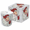 Bögre Karácsonyi porcelán bögre díszdobozban vidám télapó
