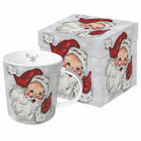 Bögre Karácsonyi porcelán bögre díszdobozban vidám télapó