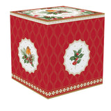 Tányér, étkészlet Karácsonyi porcelán bögre vörösbegy díszdobozban Christmas Berries