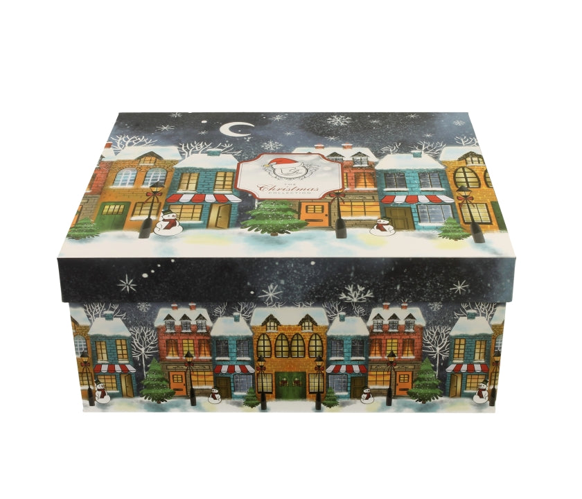 Bögre Karácsonyi porcelán csésze aljjal 2 db szett 280 ml díszcsomagolásban Christmas City