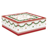 Tányér, étkészlet Karácsonyi porcelán csillag alakú tálka hintalovas díszdobozban Magie de Noel