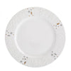 Karácsonyi dombor mintás hópelyhes porcelán desszertes tányér - 20 cm - Winter Glow