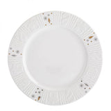 Karácsonyi dombor mintás hópelyhes porcelán desszertes tányér - 20 cm - Winter Glow
