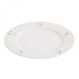 Karácsonyi dombor mintás hópelyhes porcelán desszertes tányér - 20 cm - Winter Glow