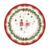Tányér, étkészlet Karácsonyi porcelán desszertes tányér Magie de Noel