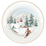 Tányér, étkészlet Karácsonyi Porcelán desszertes tányér Chalet
