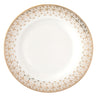 Tányér, étkészlet Karácsonyi porcelán desszertes tányér fehér arany Festive