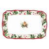 Tálca Karácsonyi porcelán kínáló tálca Christmas Berries