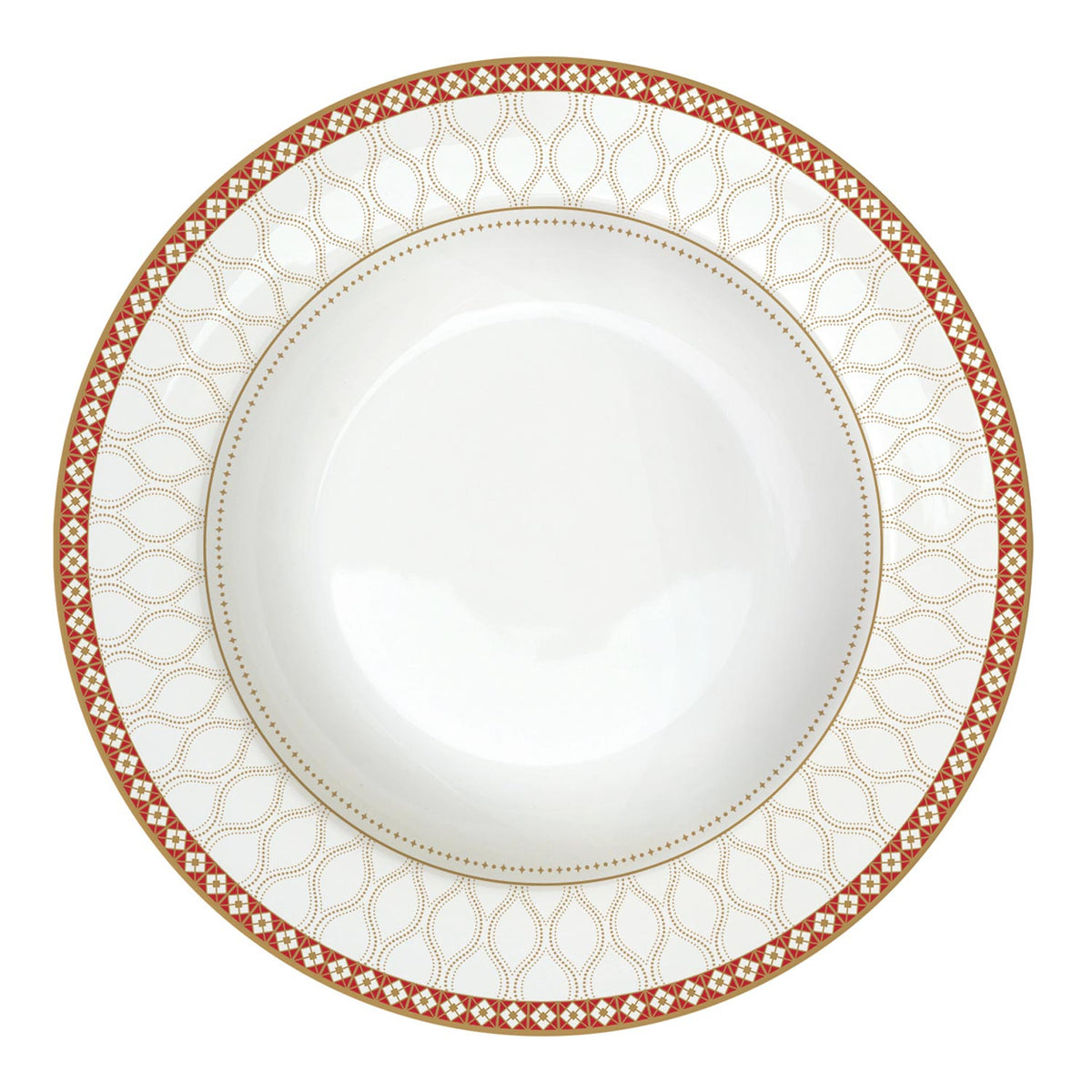 Tányér, étkészlet Karácsonyi porcelán mélytányér Christmas Berries