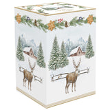 Tányér, étkészlet Karácsonyi porcelán nagy bögre 600 ml szarvasos White Forest díszdobozban