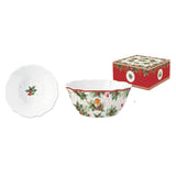 Tálca Karácsonyi porcelán nagy kerek tál Christmas Berries