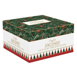 Bögre, csésze Karácsonyi porcelán nagy teás csésze aljjal 400 ml díszdobozban Fancy Christmas