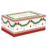 Tányér, étkészlet Karácsonyi porcelán szalvétagyűrű 4 db szett díszdobozban Magie de Noel