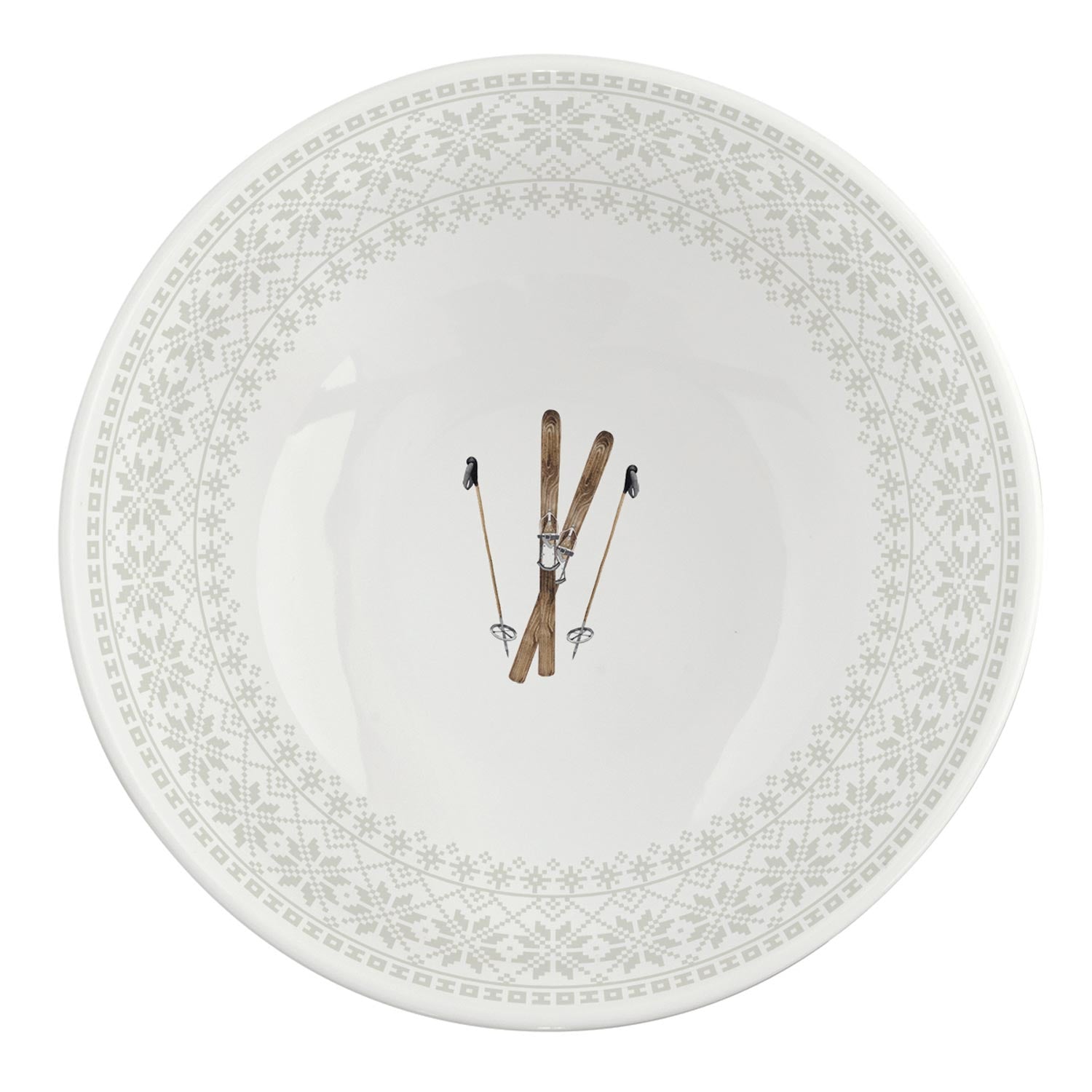 Tálka Karácsonyi Porcelán Tál Chalet - 15 cm