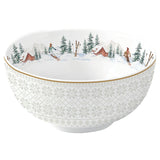Tálka Karácsonyi Porcelán Tálka Chalet - 12 cm